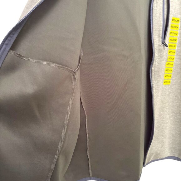 ZeroXposure NWT Full Zip Hoodie Army Green Size Medium Long Sleeve Zipper Pocket - Picture 4 of 11